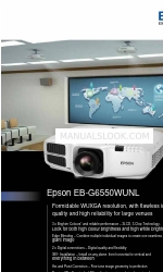 Epson EB-G6550WUNL Specyfikacje