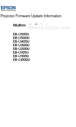 Epson EB-L1000U Service Update Information