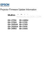 Epson EB-L1490U Update Information