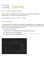 Cisco Meraki MC74 インストレーション・マニュアル