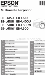 Epson EB-L500W Manual