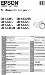 Epson EB-L530U Quick Reference