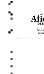 Ricoh aficio 1013 Operating Instructions Manual