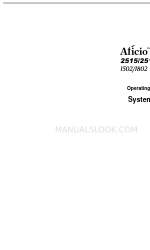 Ricoh Aficio 2518 Operating Instructions Manual