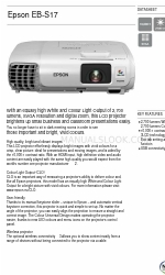 Epson EB-S17 Datasheet