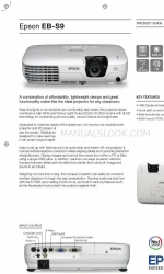 Epson EB-S9 Product Manual