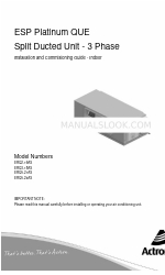 ActronAir ERQ2-16AS Handbuch für Installation und Inbetriebnahme