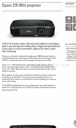 Epson EB-W02 Ficha de dados