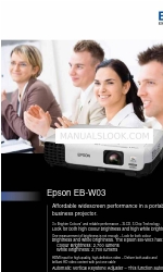 Epson EB-W03 Quick Manual