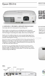 Epson EB-X10 Product Manual