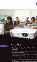 Epson EB-X11 Especificações