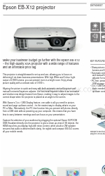 Epson EB-X12 Ficha de dados