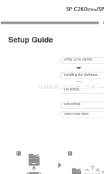 Ricoh SP C260SFNw Setup Manual