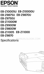 Epson EB-Z11000 Specifications