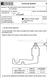 Ricoh A184 Buletin Teknis