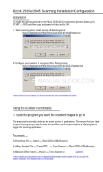 Ricoh Aficio 2035e Configurazione
