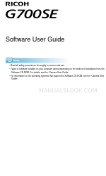 Ricoh Aficio G700 ソフトウェア取扱説明書