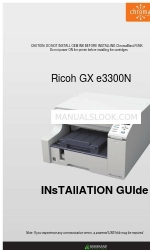 Ricoh Aficio GX e3300N Manuale di installazione