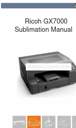 Ricoh Aficio GX7000 Sublimation Manual