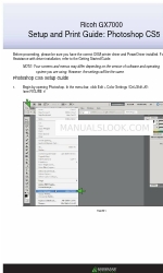 Ricoh Aficio GX7000 Setup And Print Manual