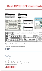 Ricoh Aficio MP 201SPF Beknopte handleiding