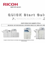 Ricoh Aficio MP 8000 Quick Start Manual