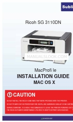 Ricoh Aficio SG 3110DN Manuale di installazione