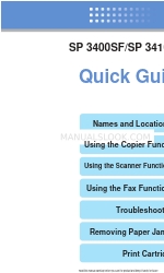 Ricoh Aficio SP 3410SF Kurzanleitung