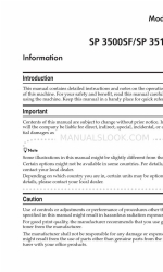 Ricoh Aficio SP 3510SF Manuale