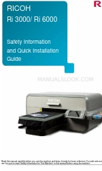 Ricoh Ri 3000 Safety Information And Quick Installation Manual