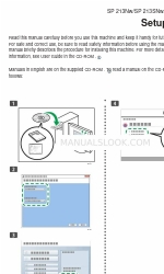 Ricoh SP 213Nw Setup Manual