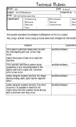 Ricoh SP3 Technisches Bulletin