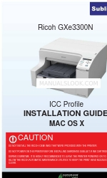 Ricoh SubliJetR GXe3300N Installation Manual