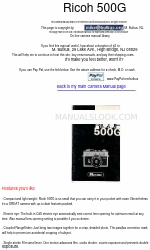 Ricoh Caplio 500G wide Manuale