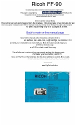 Ricoh FF-90 매뉴얼