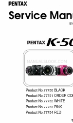 Ricoh Pentax K-50 Manuale di servizio