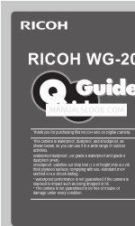 Ricoh WG-20 Kurzanleitung