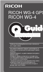 Ricoh WG-4 GPS Beknopte handleiding