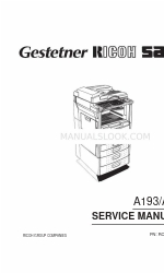 Ricoh Aficio 200 Service Manual