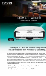 Epson EH-TW9000W Specifications