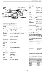 Epson Elp-3000 Product Information