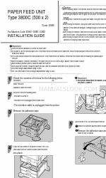 Ricoh 3800C Series Instrukcja instalacji