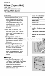 Ricoh Aficio AP400 Manual de instalación