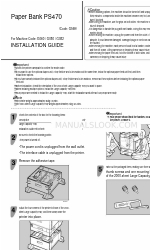 Ricoh Paper Bank PS470 Installation Manual