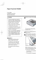 Ricoh TK2000 Manuale di installazione