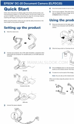 Epson ELPDC20 Document Camera Inicio rápido
