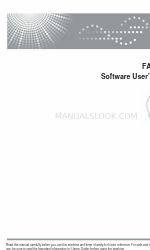 Ricoh FAX 1190L Руководство пользователя программного обеспечения