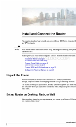 Cisco 1000 ISR Series Installation And Connection