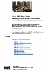 Cisco 12000 - Series Chassis Modular Expansion Base Replacement Instructions Manual