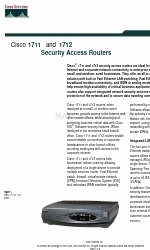 Cisco 1711 - Security Access Router Veri Sayfası